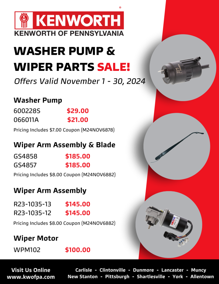 Washer Pump & Wiper Parts