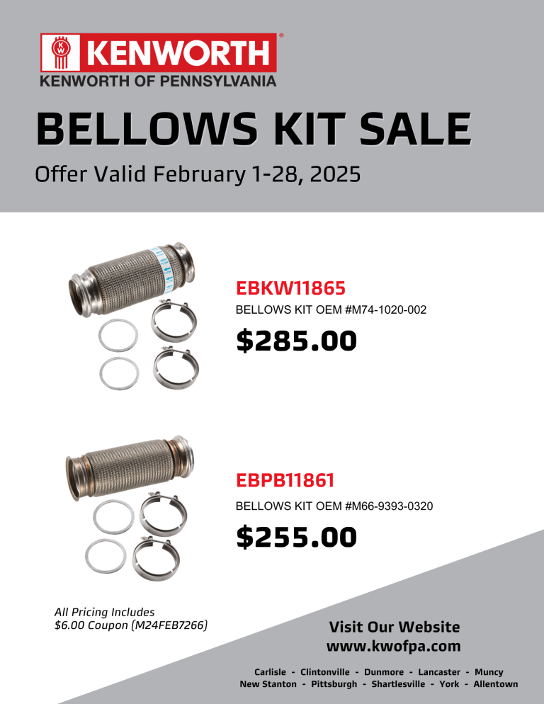 Bellows Kit Sale